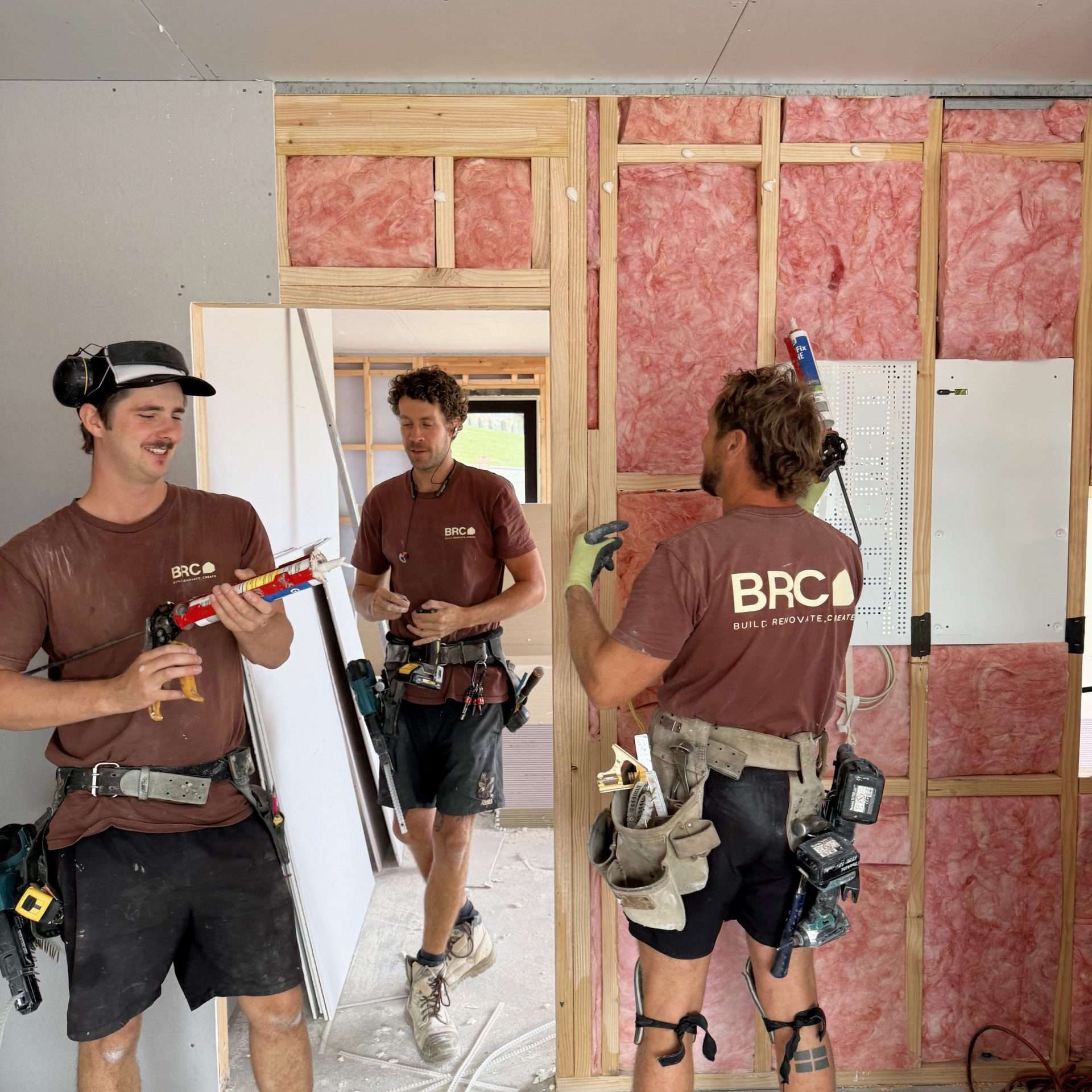 3 builders in a new build